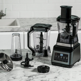Ninja BN800UK 3-in-1 Blender and Food Processor with Auto IQ - Black/Silver